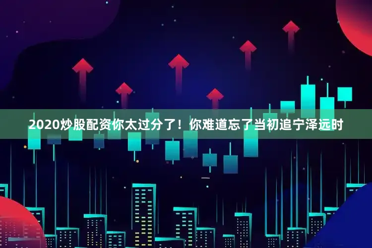 2020炒股配资你太过分了！你难道忘了当初追宁泽远时